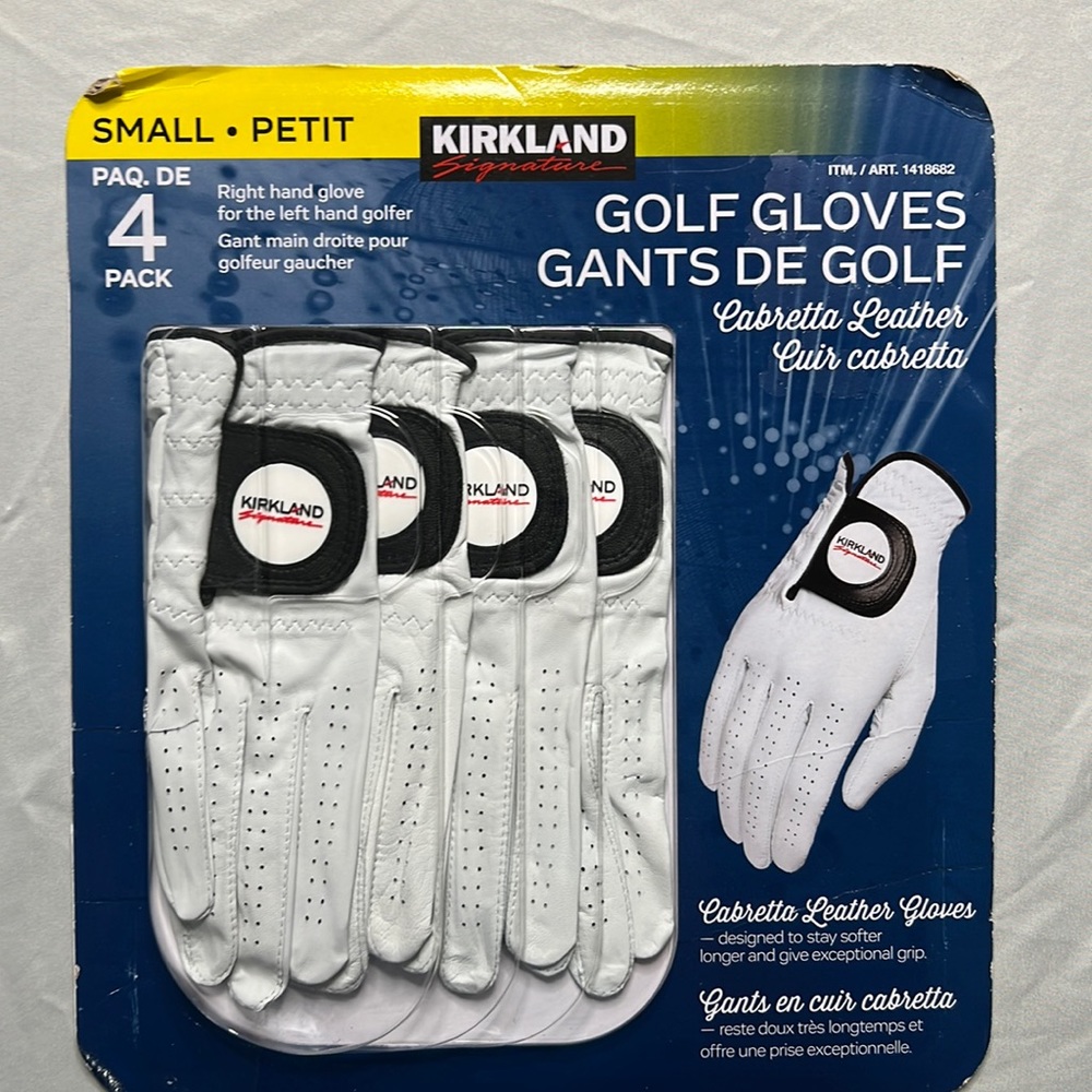 Right Hand Golf Gloves Size S - 4 Pack